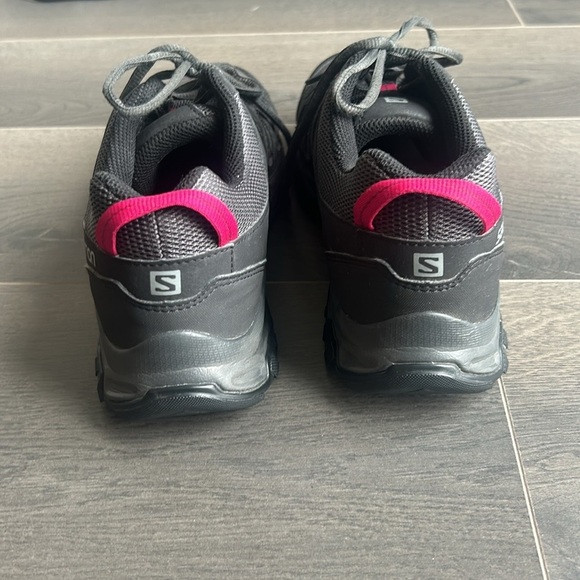 Salomon Contagrip Ortholite Black Hiking Trail Shoes Sneakers Women size 9.5 - Picture 4 of 13